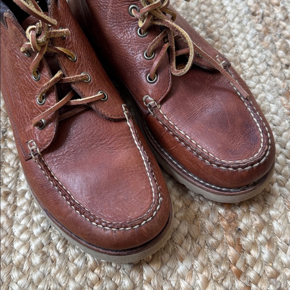 L.L.Bean 10.5D Brown Leather Signature Chukka Boots Mens - Picture 2 of 9